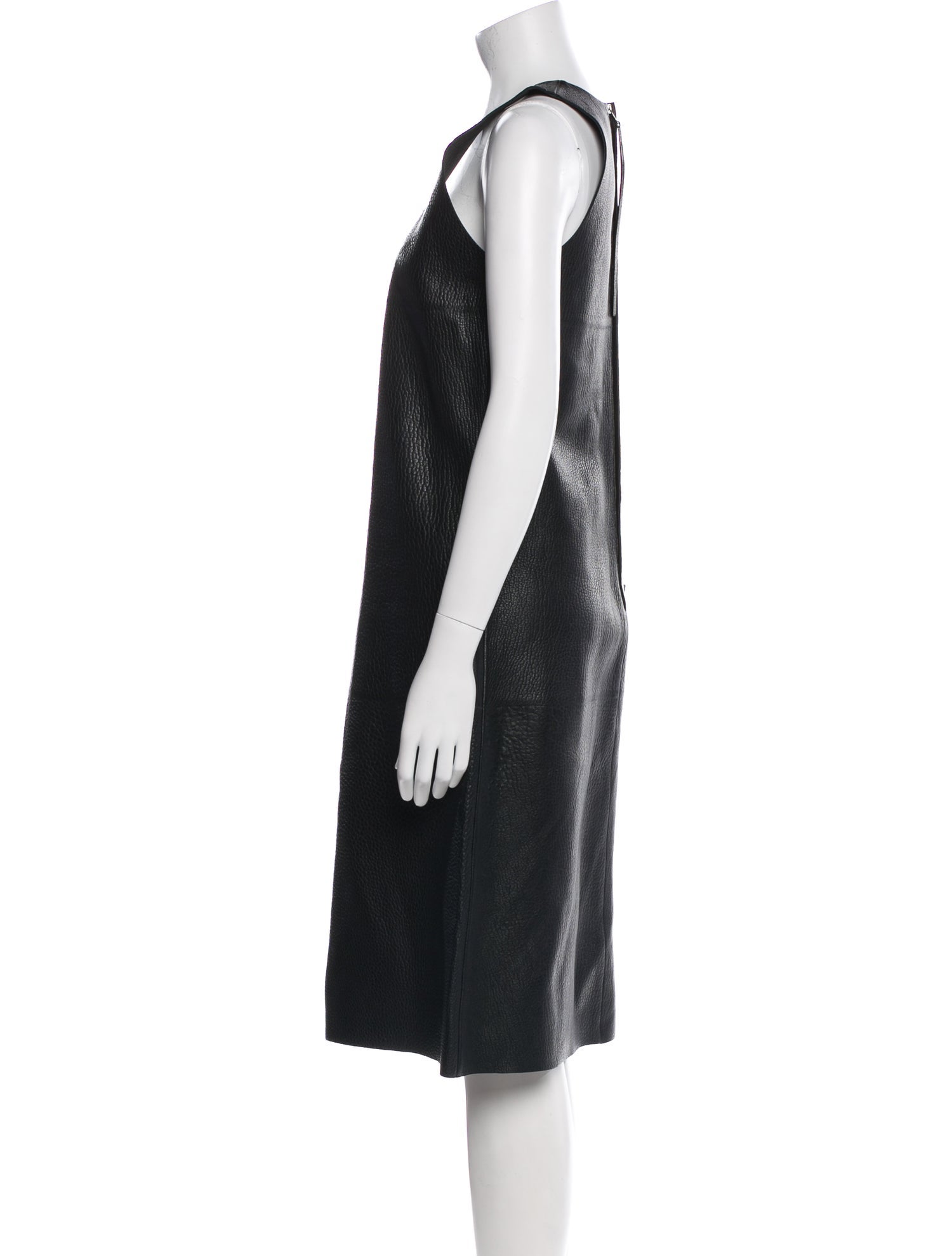 Bottega Veneta Leather Midi Length Dress