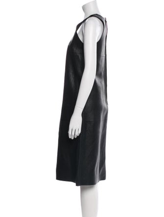 Bottega Veneta Leather Midi Length Dress