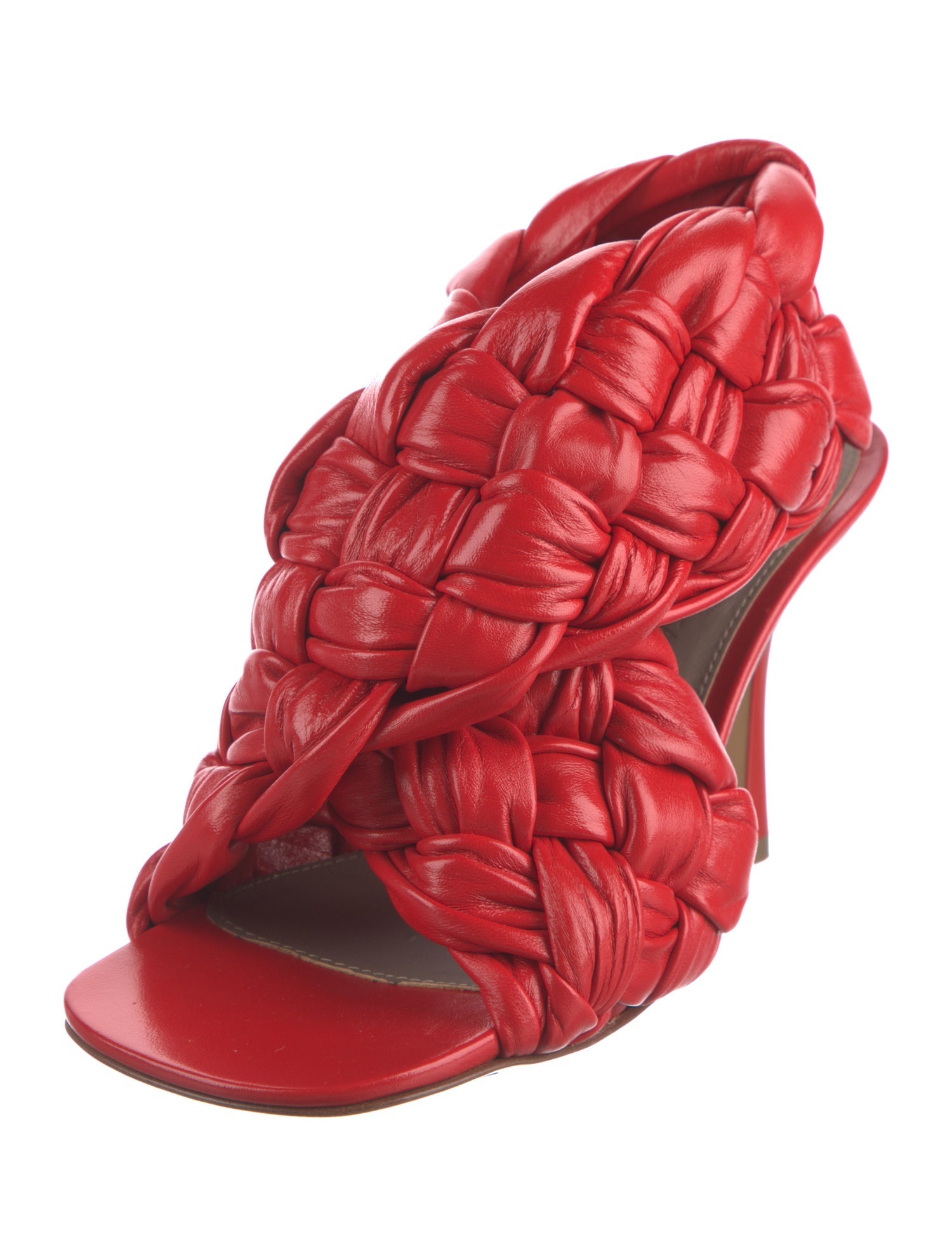 Bottega Veneta Intrecciato Weave Leather Sandals