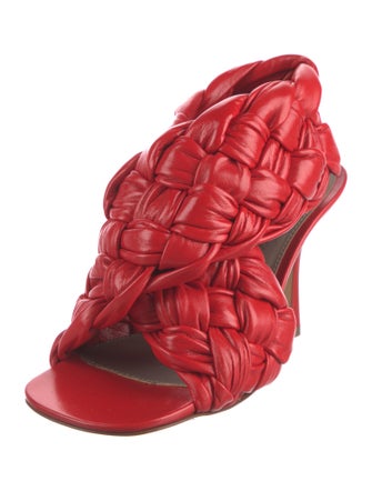 Bottega Veneta Intrecciato Weave Leather Sandals