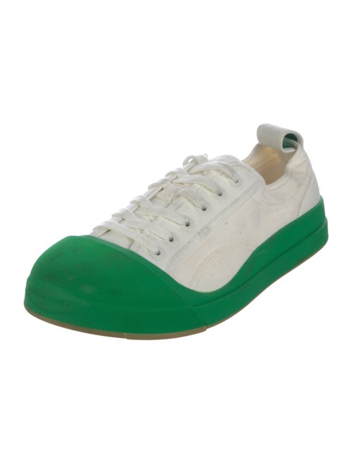 Bottega Veneta Canvas Colorblock Pattern Sneakers