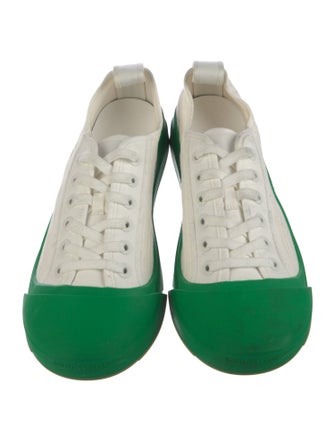 Bottega Veneta Canvas Colorblock Pattern Sneakers