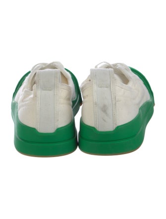 Bottega Veneta Canvas Colorblock Pattern Sneakers