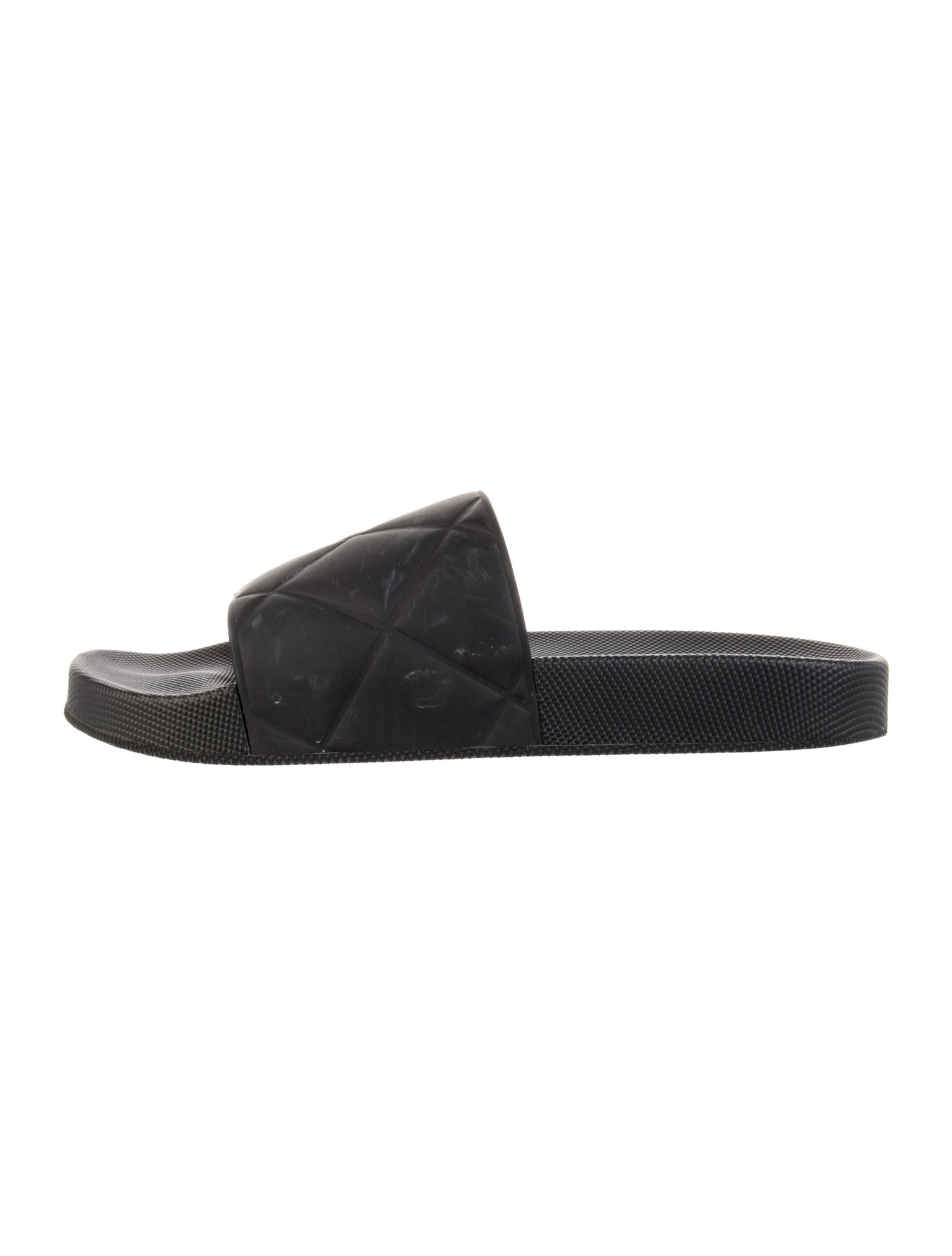 Bottega Veneta Quilted Pattern Rubber Slides