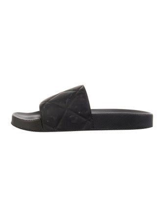 Bottega Veneta Quilted Pattern Rubber Slides