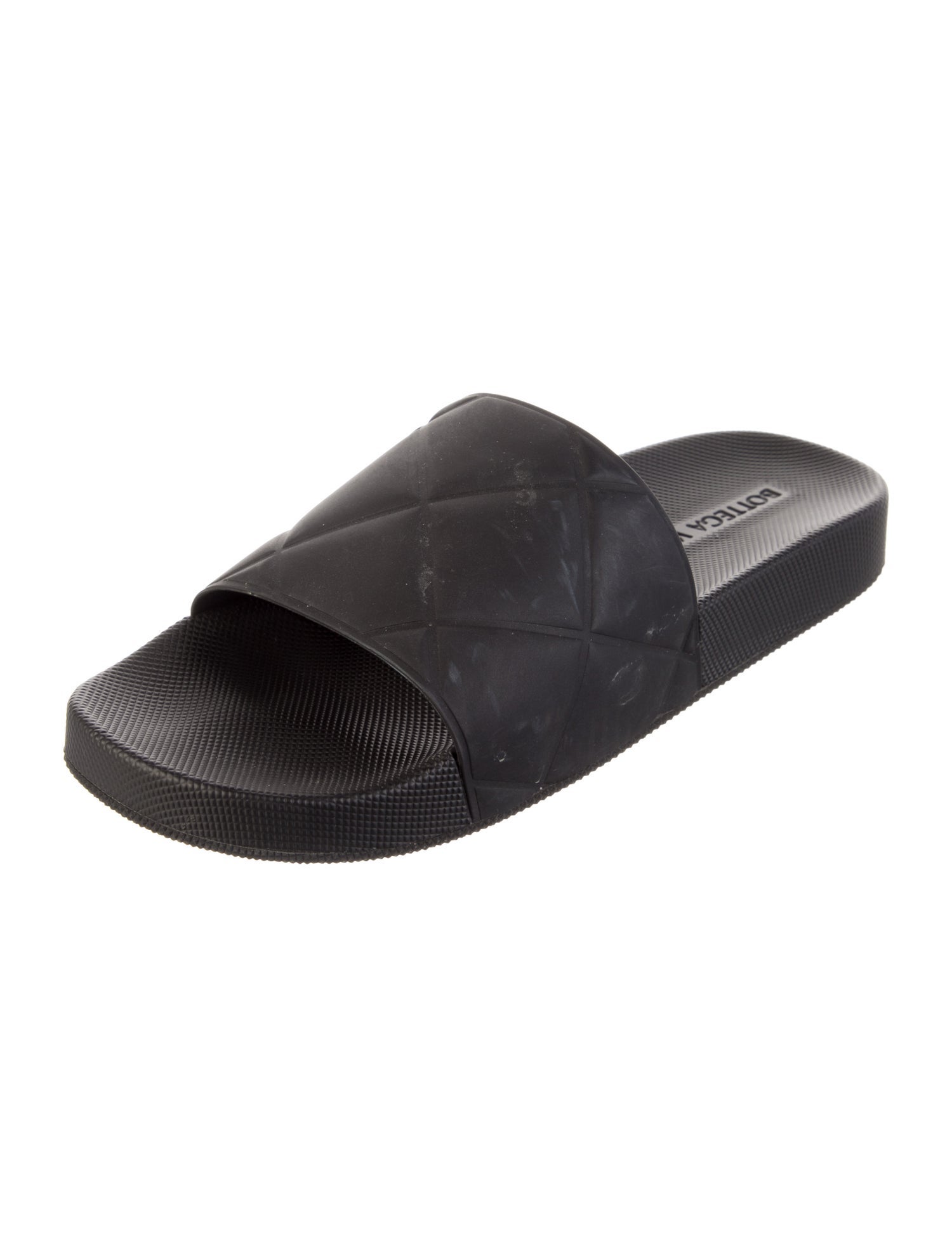 Bottega Veneta Quilted Pattern Rubber Slides