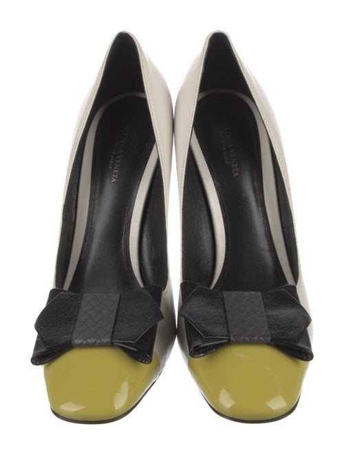 Bottega Veneta Leather Bow Accents Pumps