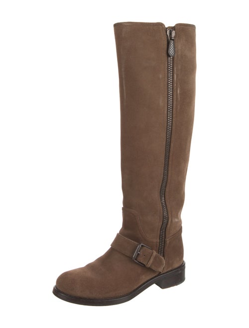 Bottega Veneta Suede Riding Boots
