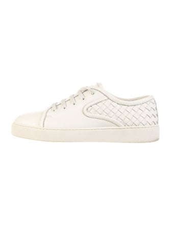 Bottega Veneta Intrecciato Weave Leather Sneakers