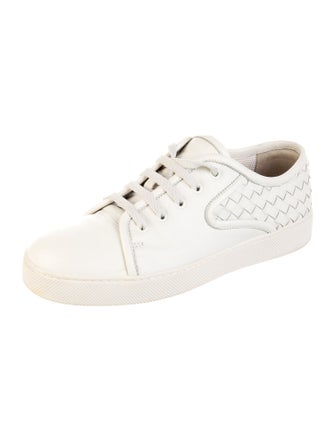 Bottega Veneta Intrecciato Weave Leather Sneakers