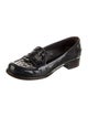 Bottega Veneta Intrecciato Weave Patent Leather Loafers