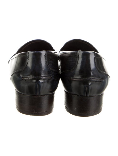 Bottega Veneta Intrecciato Weave Patent Leather Loafers