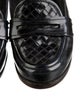 Bottega Veneta Intrecciato Weave Patent Leather Loafers