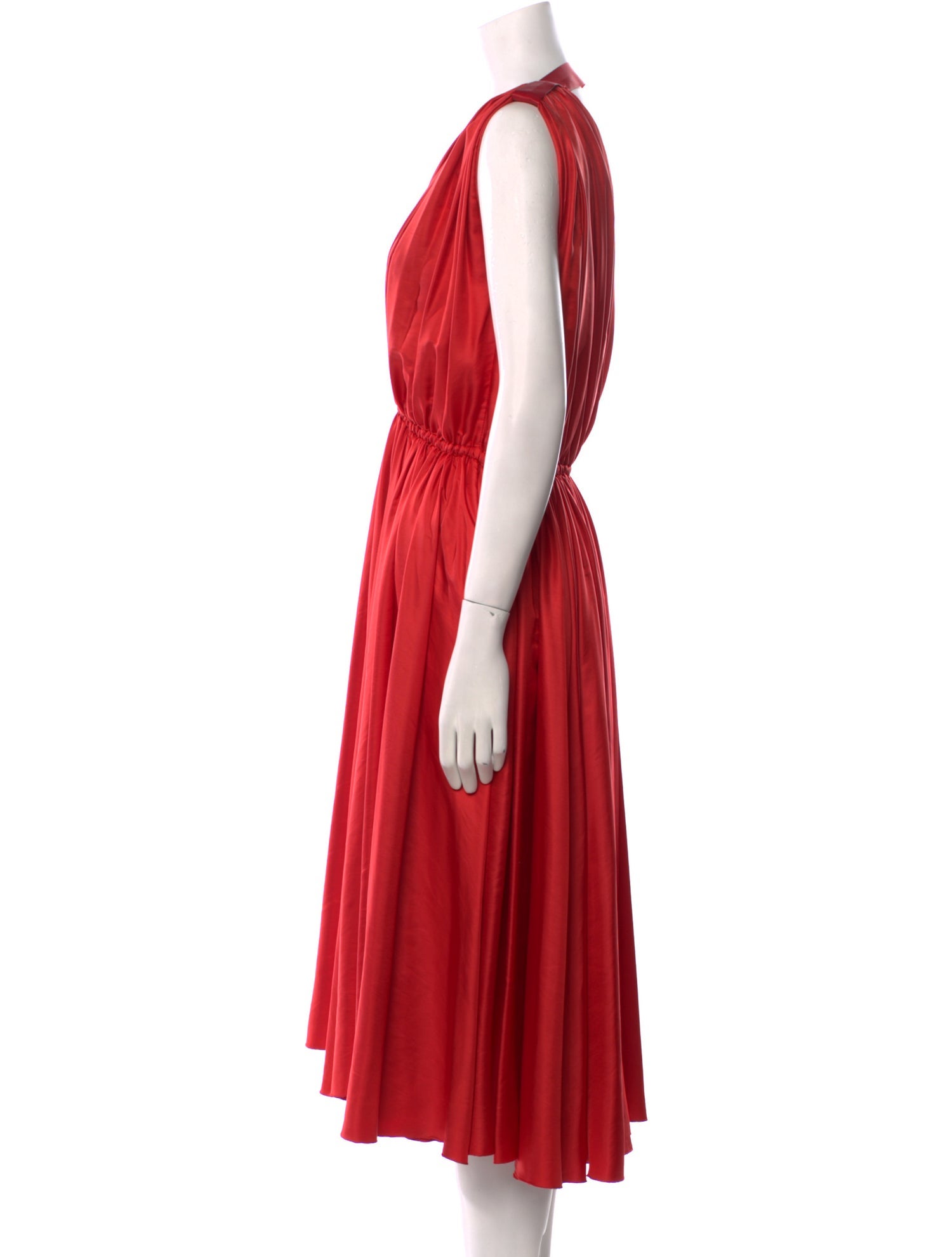 Bottega Veneta V-Neck Midi Length Dress