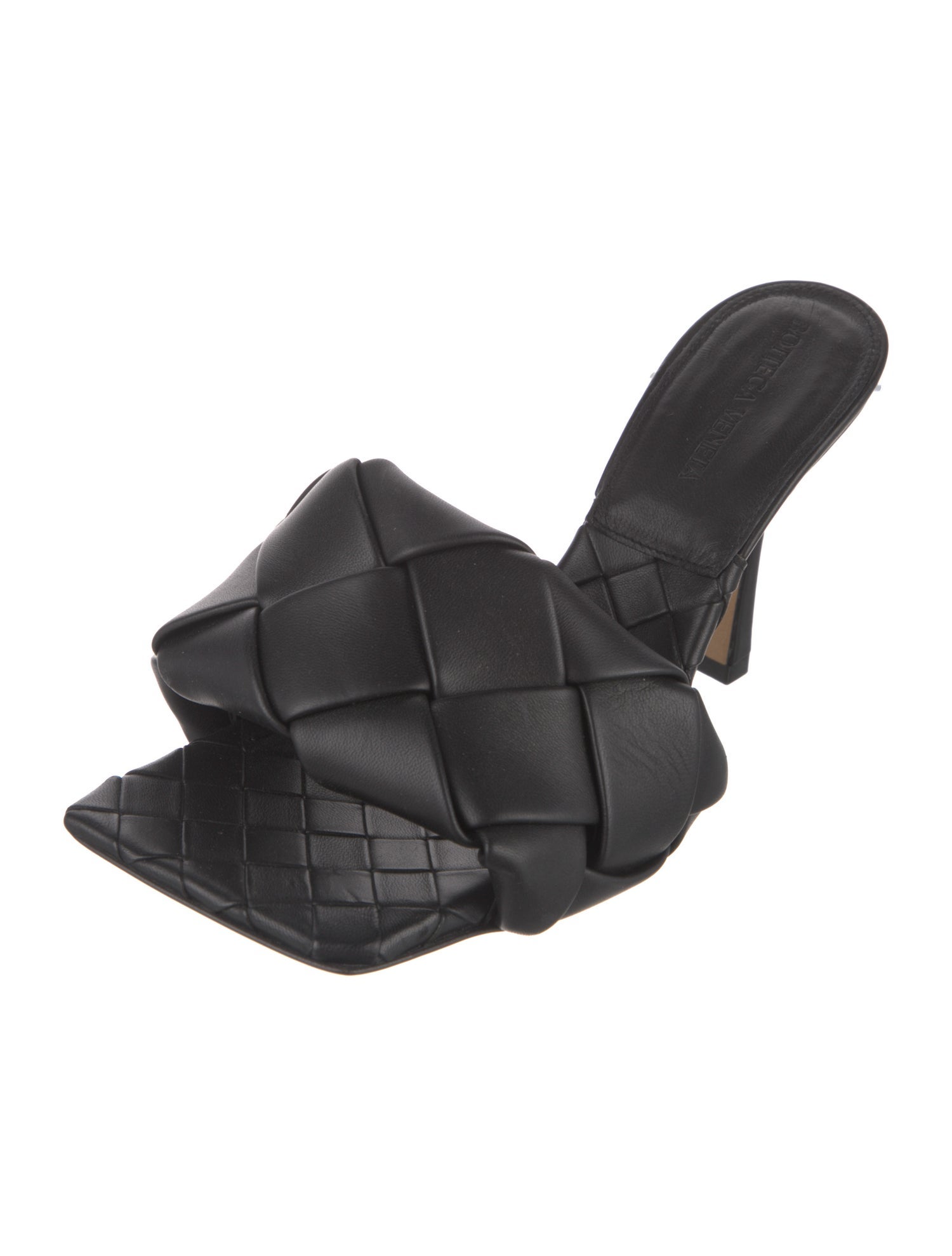 Bottega Veneta Intrecciato Weave Leather Slides