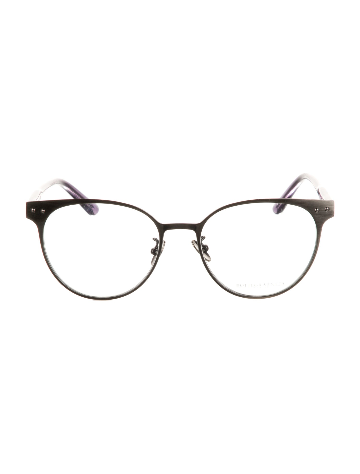 Bottega Veneta Intrecciato Weave Round Eyeglasses w/ Tags