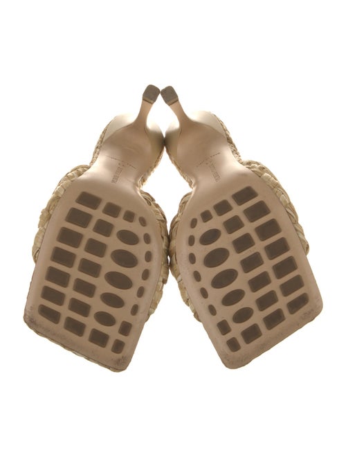 Bottega Veneta Raffia Braided Accents Slides