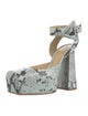 Bottega Veneta Snakeskin Printed D'Orsay Pumps