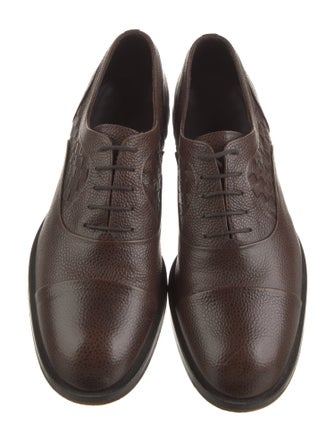 Bottega Veneta Intrecciato Weave Leather Oxfords