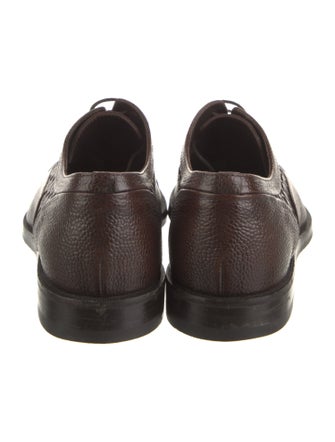 Bottega Veneta Intrecciato Weave Leather Oxfords