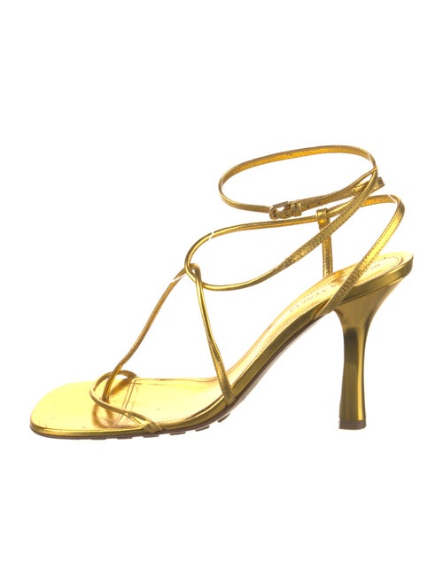 Bottega Veneta Leather T-Strap Sandals