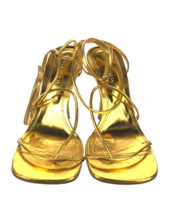 Bottega Veneta Leather T-Strap Sandals