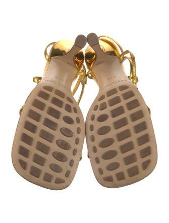 Bottega Veneta Leather T-Strap Sandals