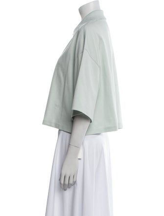 Bottega Veneta Three-Quarter Sleeve Crop Top