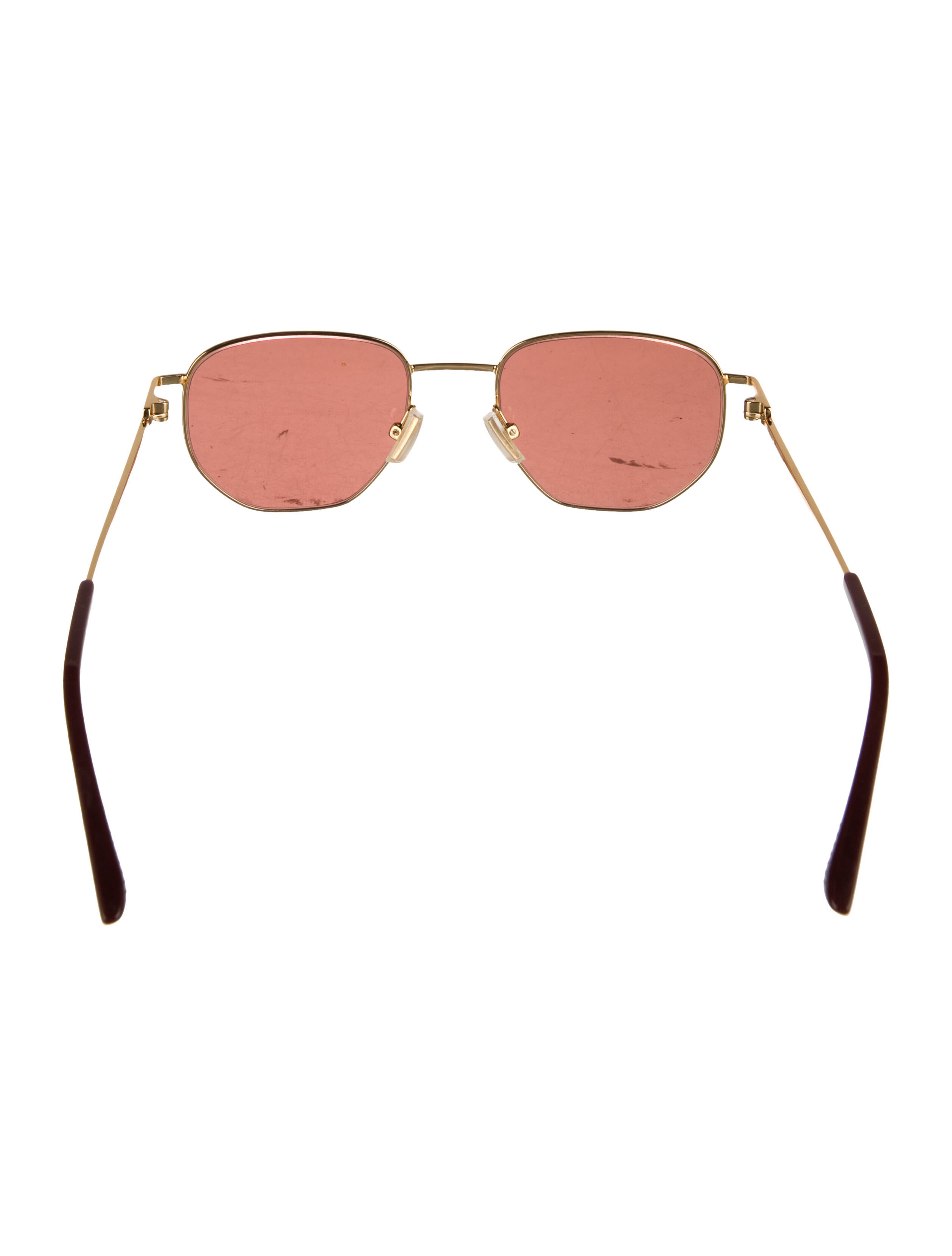 Bottega Veneta Split panthos Aviator Sunglasses