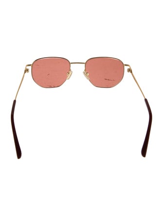 Bottega Veneta Split panthos Aviator Sunglasses