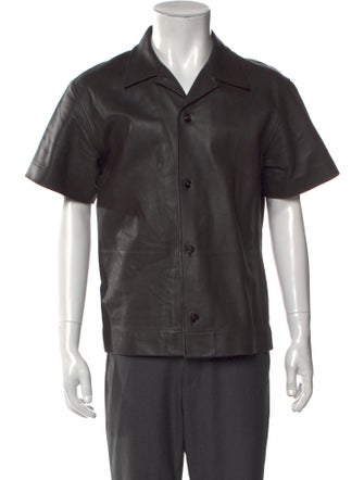 Bottega Veneta Lambskin Short Sleeve Shirt