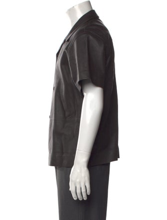 Bottega Veneta Lambskin Short Sleeve Shirt