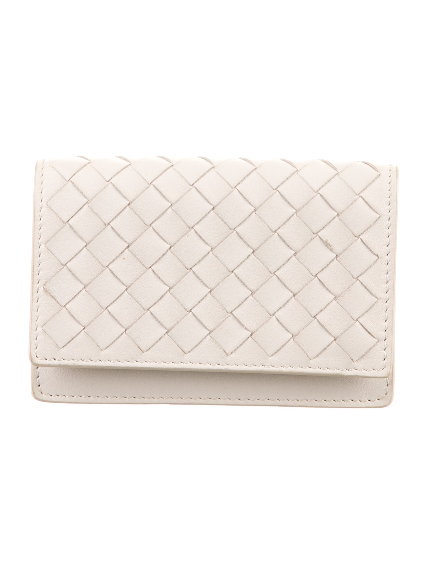 Bottega Veneta Vintage Intrecciato Weave Compact Wallet