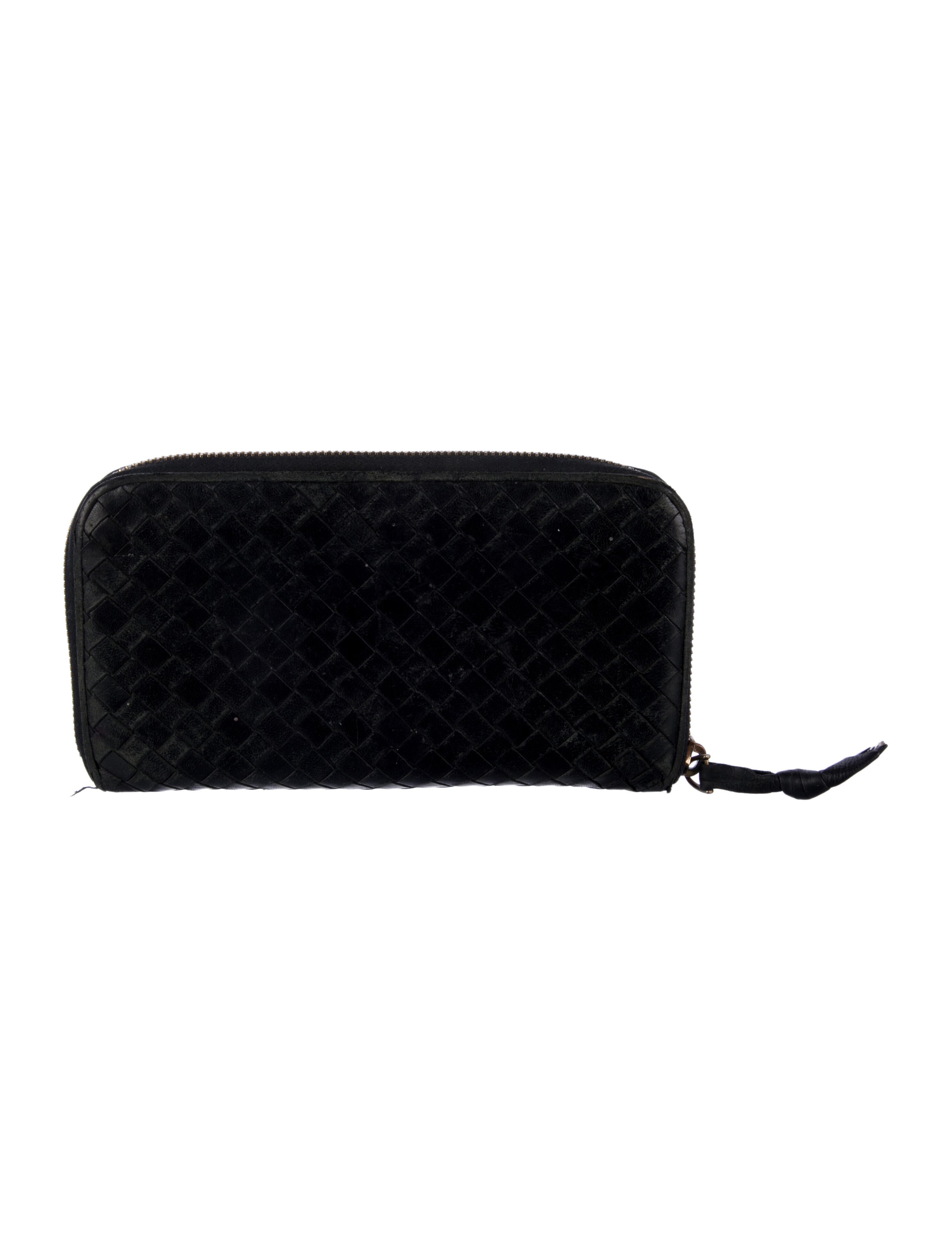 Bottega Veneta Vintage Intrecciato Weave Wallet