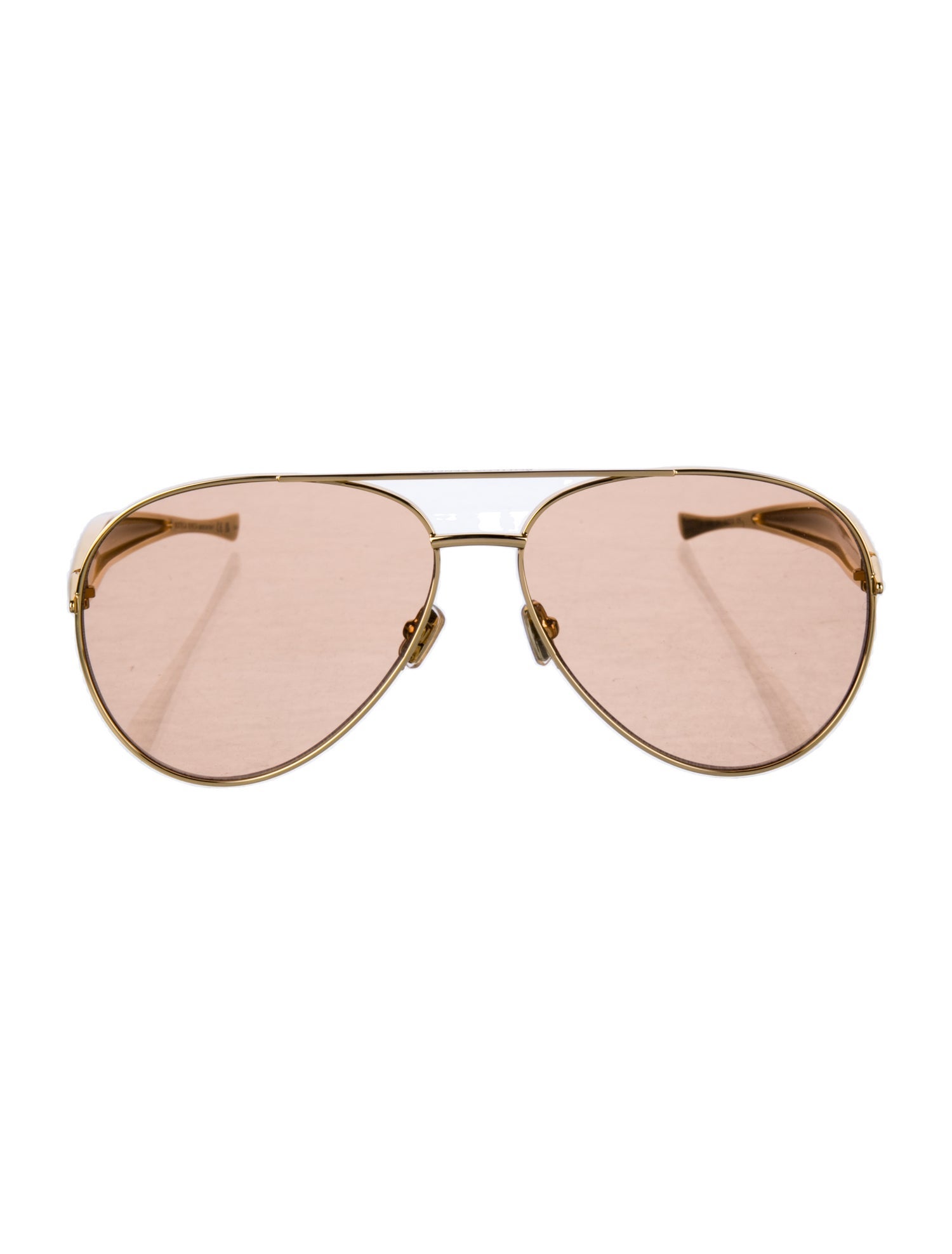 Bottega Veneta Aviator Mirrored Sunglasses