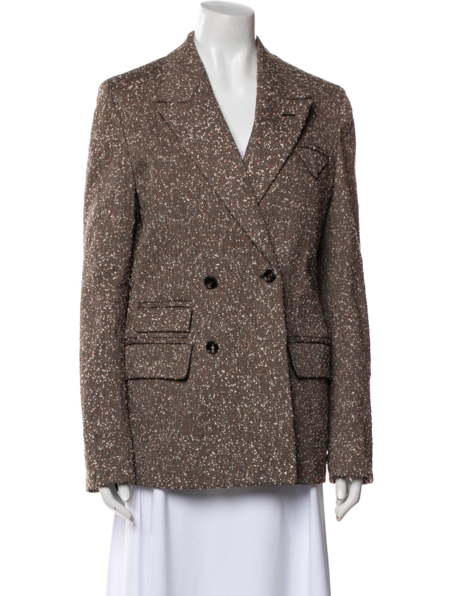 Bottega Veneta Tweed Pattern Blazer w/ Tags