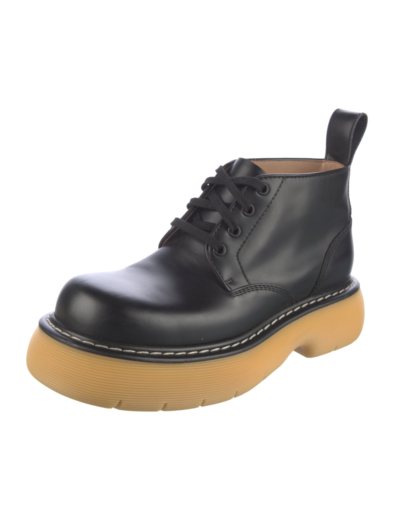 Bottega Veneta Leather Combat Boots