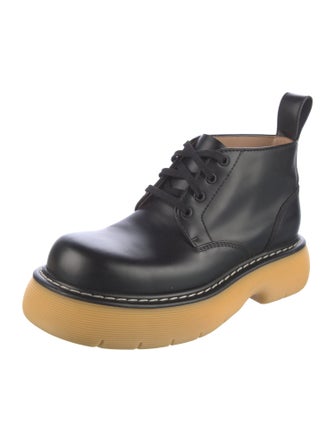 Bottega Veneta Leather Combat Boots