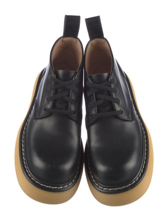 Bottega Veneta Leather Combat Boots