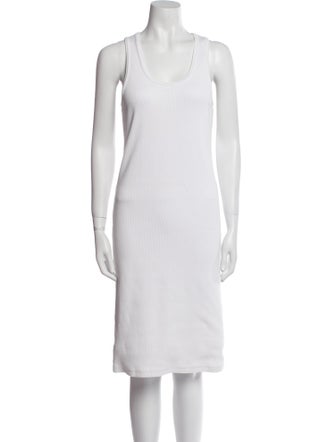 Bottega Veneta Scoop Neck Midi Length Dress