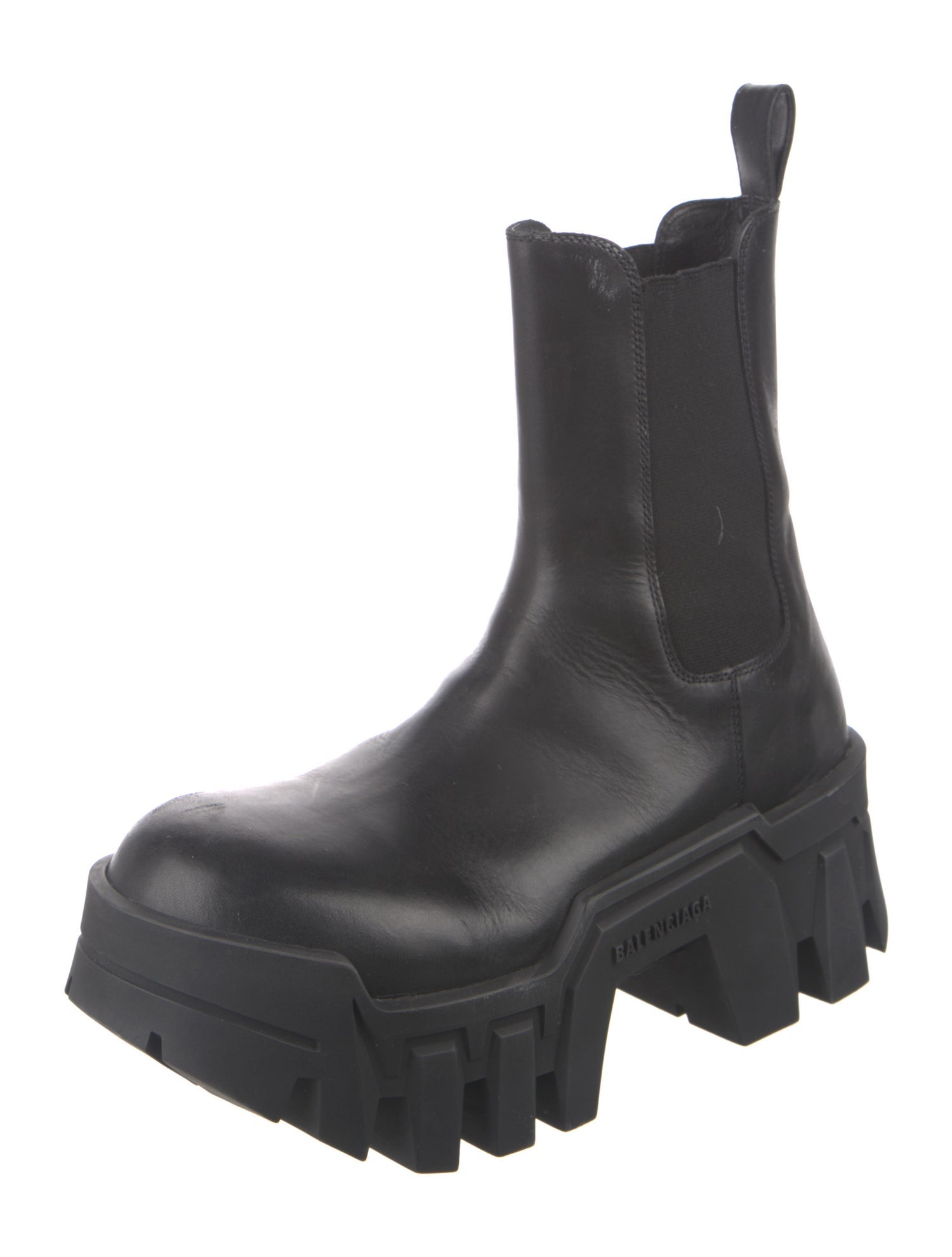 Balenciaga Bulldozer Leather Chelsea Boots