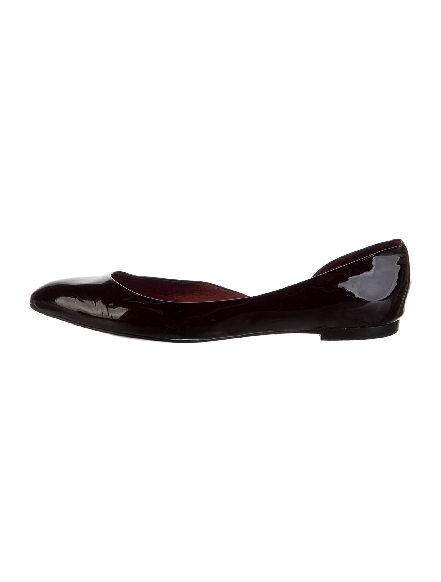 Bottega Veneta Patent Leather D'Orsay Flats