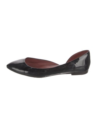 Bottega Veneta Patent Leather D'Orsay Flats