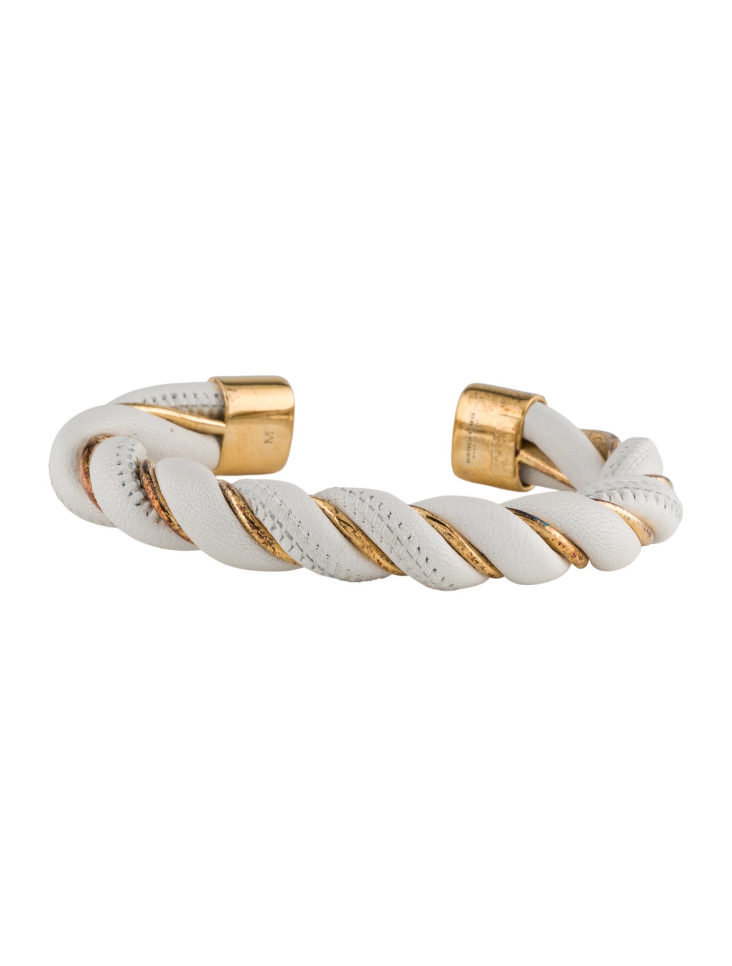 Bottega Veneta Twisted Leather Bracelet
