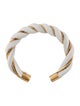 Bottega Veneta Twisted Leather Bracelet
