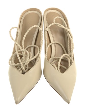 Bottega Veneta Leather Braided Accents Slingback Pumps