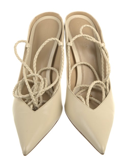 Bottega Veneta Leather Braided Accents Slingback Pumps