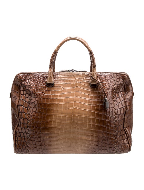 Bottega Veneta Crocodile Briefcase