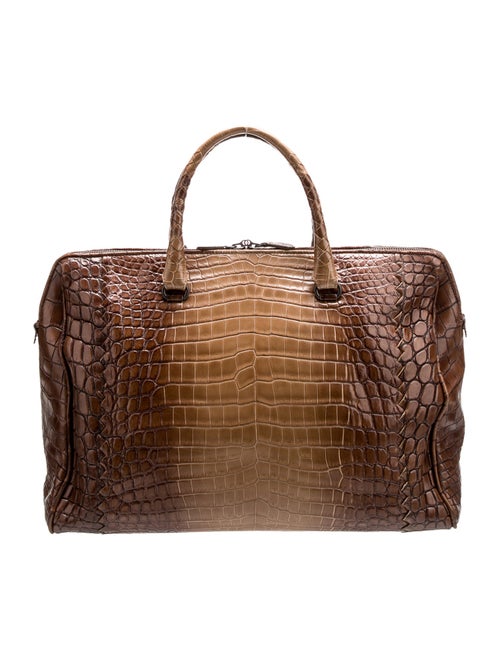 Bottega Veneta Crocodile Briefcase