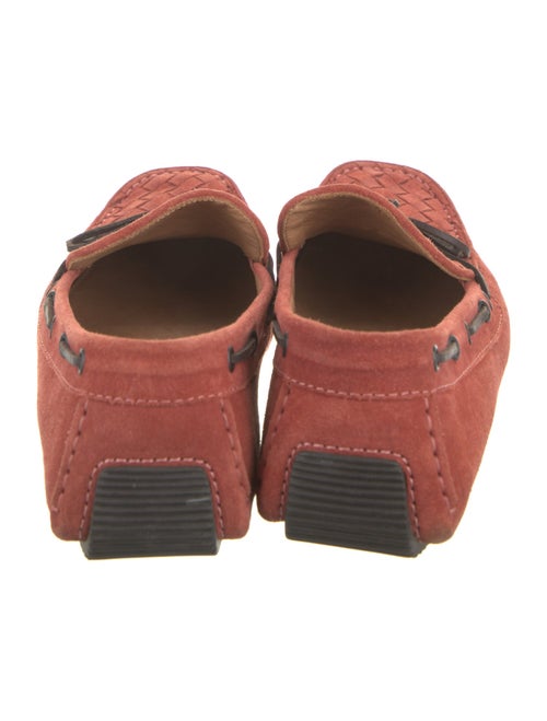 Bottega Veneta Intrecciato Weave Suede Moccasins